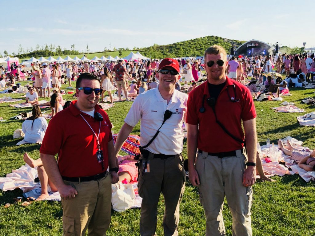 CrowdRx team at a festival